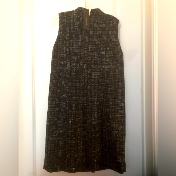 Donna Karan New York Women's Mock-Neck Sleeveless Sheath Dress - Picture 5 of 8